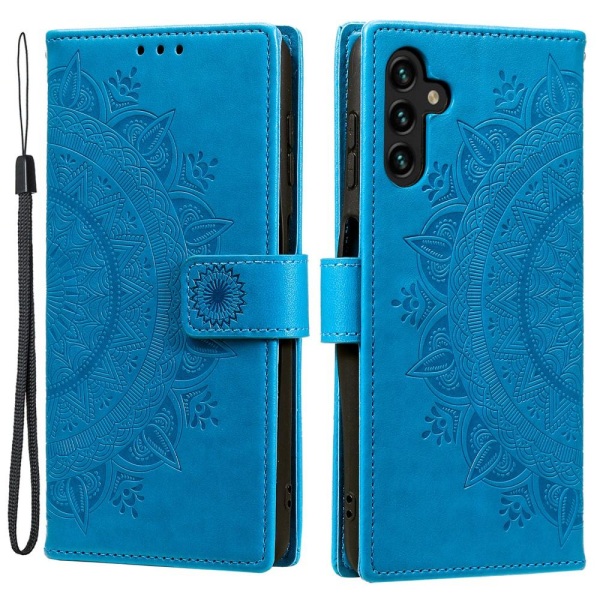 SKALO Samsung A04s 4G Mandala Plånboksfodral - Blå Blå