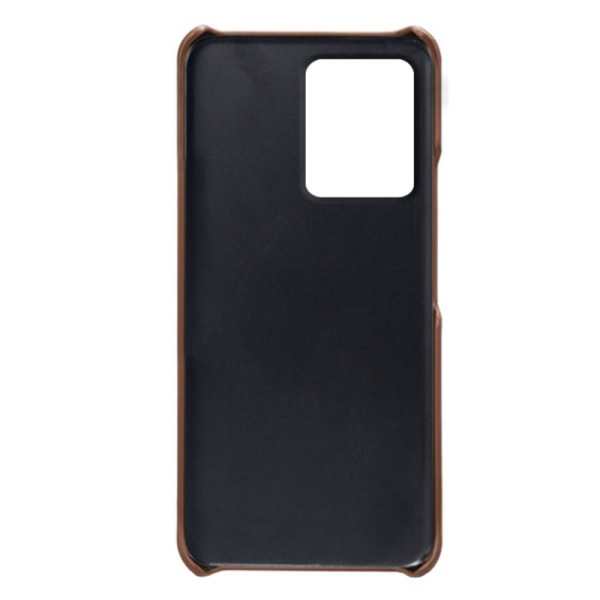 SKALO Xiaomi Redmi Note 12 4G PU-læder Kortholder Cover - Brun Brown