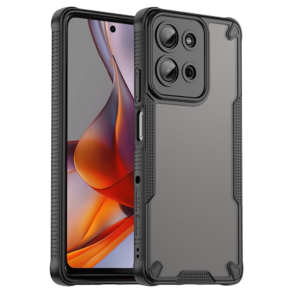 SKALO Motorola Moto G75 5G Armor Hybrid Frosted Skal - Svart Svart