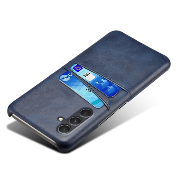 SKALO Samsung A55 5G PU Läder Skal med Korthållare/Plånbok - Blå Blå