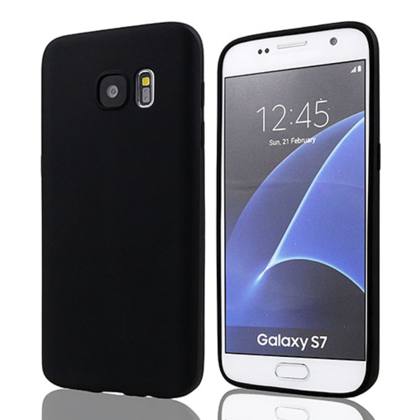 SKALO Samsung S7 Ultraohut TPU-kuori - Valitse väri Black
