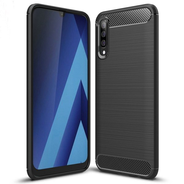 Stöttåligt Armor Carbon TPU-skal Samsung A50 Black