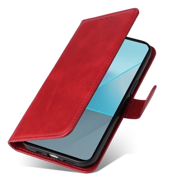 SKALO Xiaomi Redmi Note 13 Pro 5G PU-Läder Plånboksfodral - Fler Röd