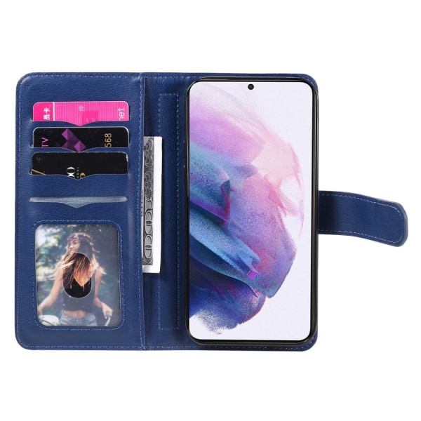 SKALO Samsung S22 10-FACK Plånboksfodral - Blå Blå