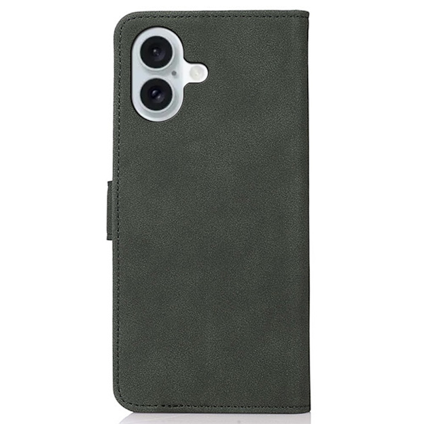 SKALO iPhone 16 KHAZNEH Pungetui i PU-læder - Grøn Green