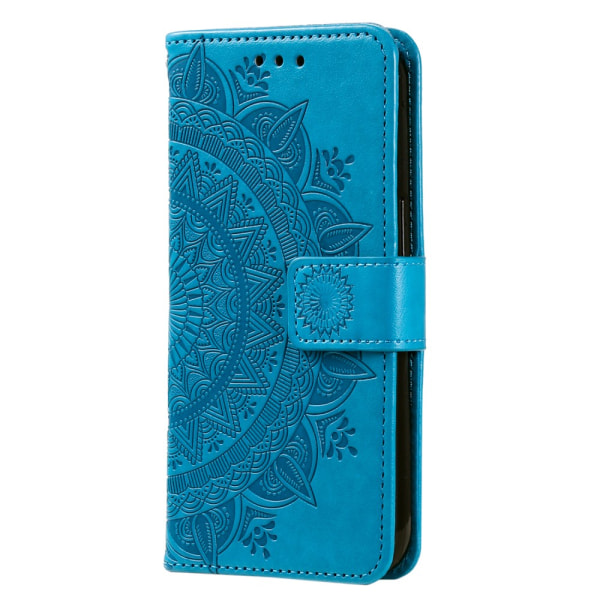SKALO Xiaomi Redmi 12C 4G Mandala Plånboksfodral - Blå Blå