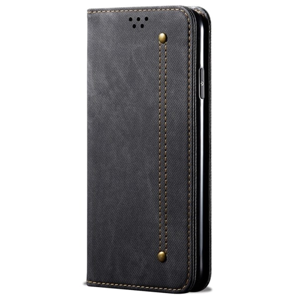 SKALO Xiaomi 14 Ultra 5G Jeans Flip Cover - Sort Black