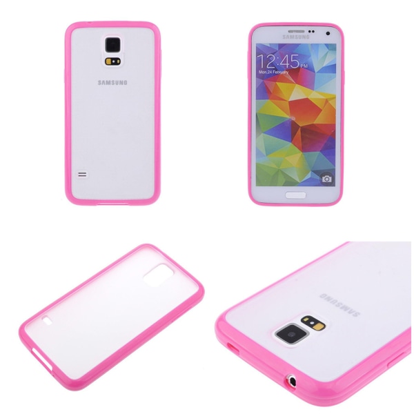 Himmeä Läpinäkyvä kansi värillisellä kehyksellä Samsung S5 - enemmän värejä White