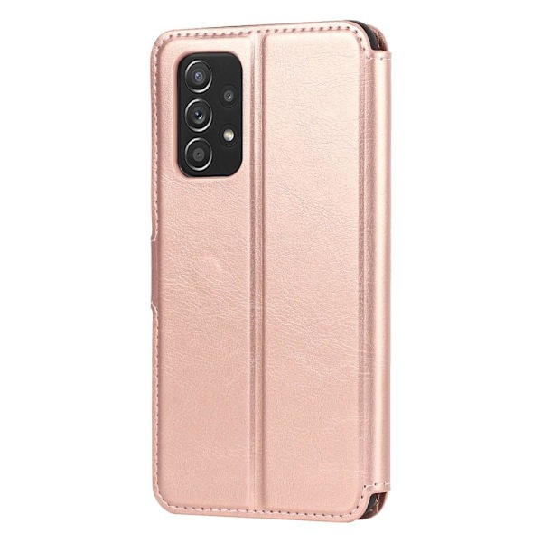 SKALO Samsung A53 5G Premium Cut Flip Cover - Rosa guld Pink gold