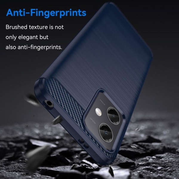 SKALO Xiaomi Redmi Note 12 5G Armor Carbon Stöttåligt TPU-skal - Fler färger Blå