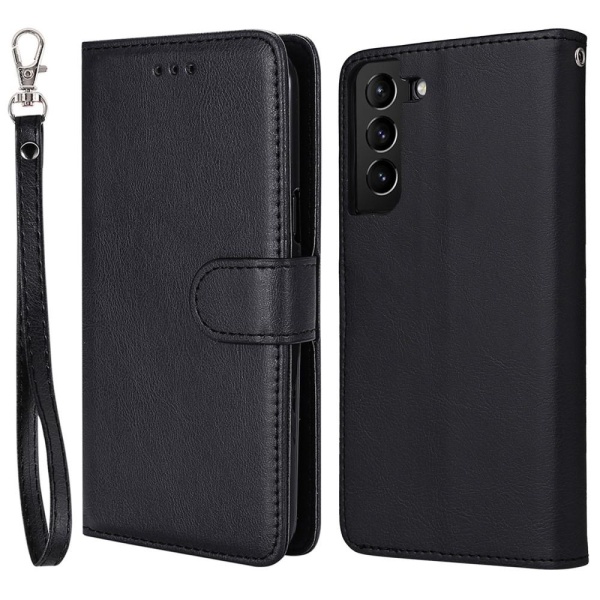 SKALO Samsung S22+ Magneettinen kuori/lompakko "2 in 1" - - Must Black