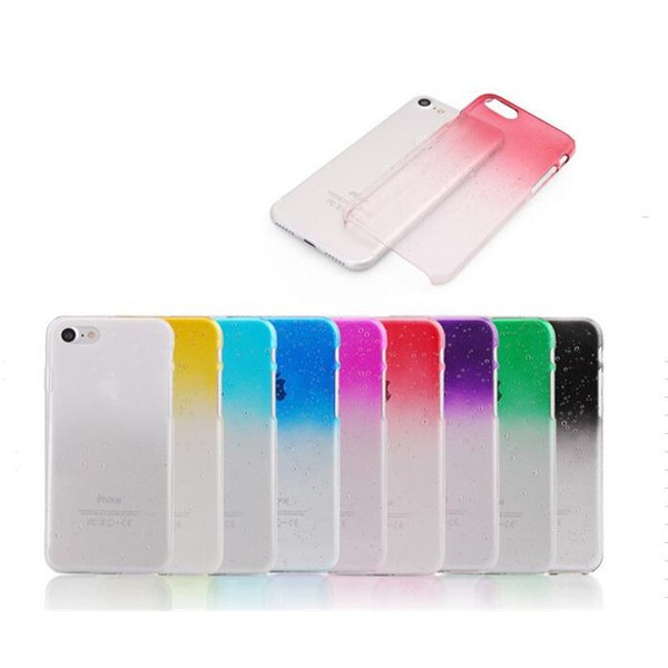 Gradienttikuori iPhone 5 / 5S / SE:lle vesipisaroilla - enemmän väriä Red
