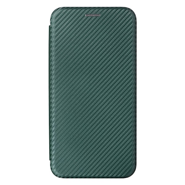 SKALO Samsung A54 5G Carbon Fiber Lompakkokotelo - Vihreä Green