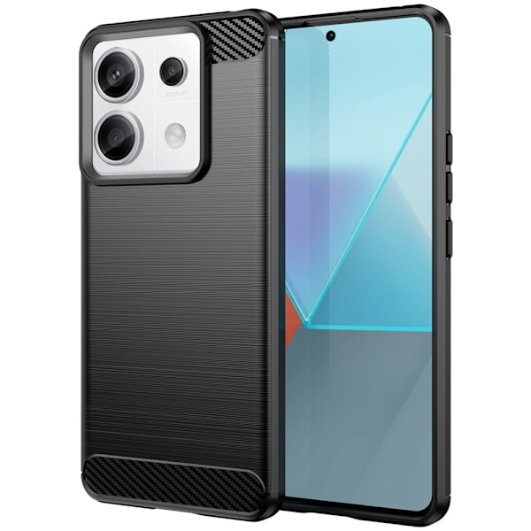 SKALO Xiaomi Redmi Note 13 Pro 5G Armor Carbon Stöttåligt TPU-skal - Fler färger Svart