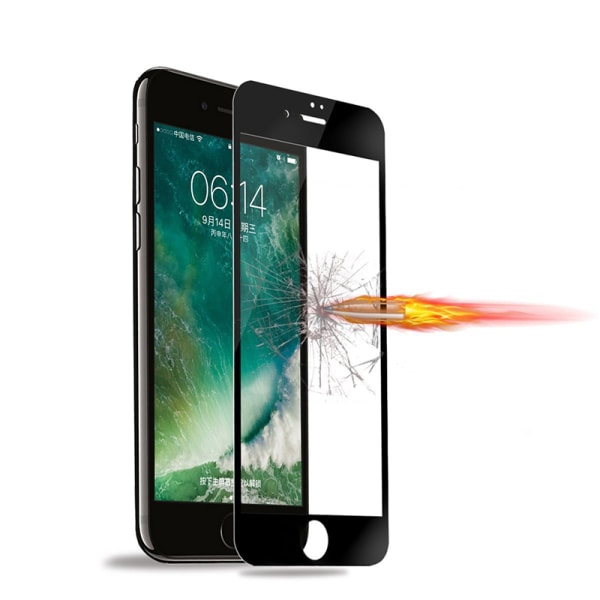 SKALO iPhone 7/8 Plus FULL-FIT Hærdet Glas Skærmbeskyttelse - Væ Black