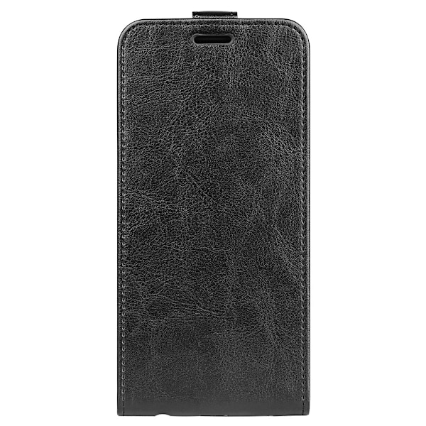 SKALO Samsung S25+ Vertical Flip PU-Läder Plånboksfodral - Svart Svart