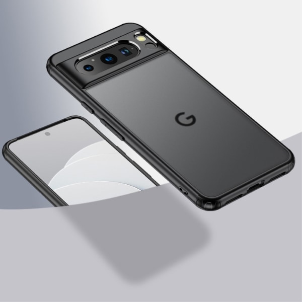 SKALO Google Pixel 8 Pro TPU Clear Hybrid Skal - Svart Svart