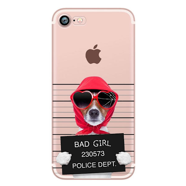 Skal med roliga hund/katt motiv iPhone 6/6S MultiColor Motiv G