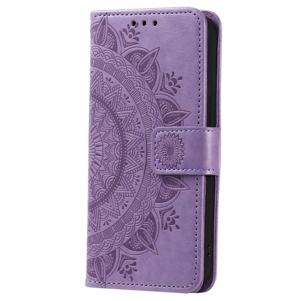 SKALO Samsung S25 Edge Mandala Plånboksfodral - Lila Lila
