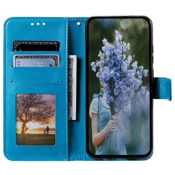 SKALO Xiaomi Redmi Note 12 Pro 5G Mandala Plånboksfodral - Blå Blå