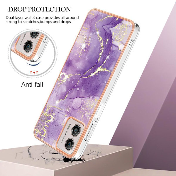 SKALO Motorola Moto G23 4G Marmori TPU kuori - #2 Multicolor