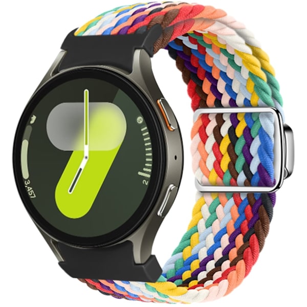 SKALO Flätat Tygarmband Samsung Watch 7 40mm/44mm - Fler färger multifärg