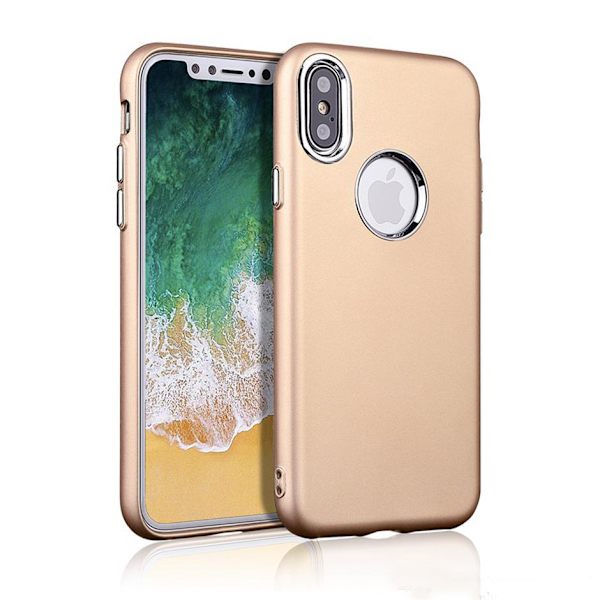 iPhone Xs Max | TPU-Skal Metallknappar Gold
