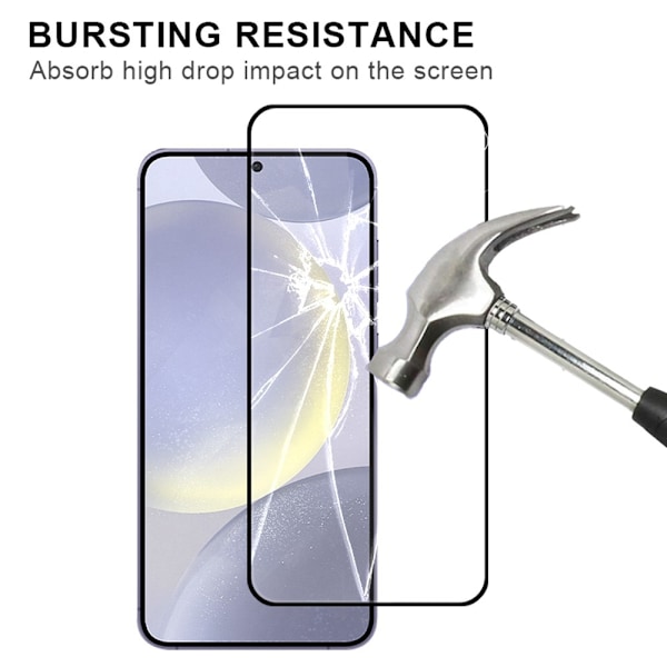 SKALO Samsung A56 5G FULL-FIT Hærdet Glas Skærmbeskyttelse - Sort Black
