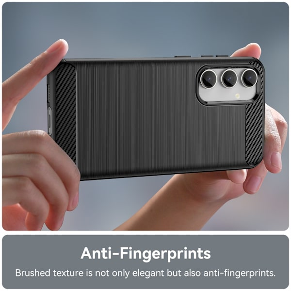 SKALO Samsung S23 FE Armor Carbon Stødsikker TPU-cover - Vælg farve Black