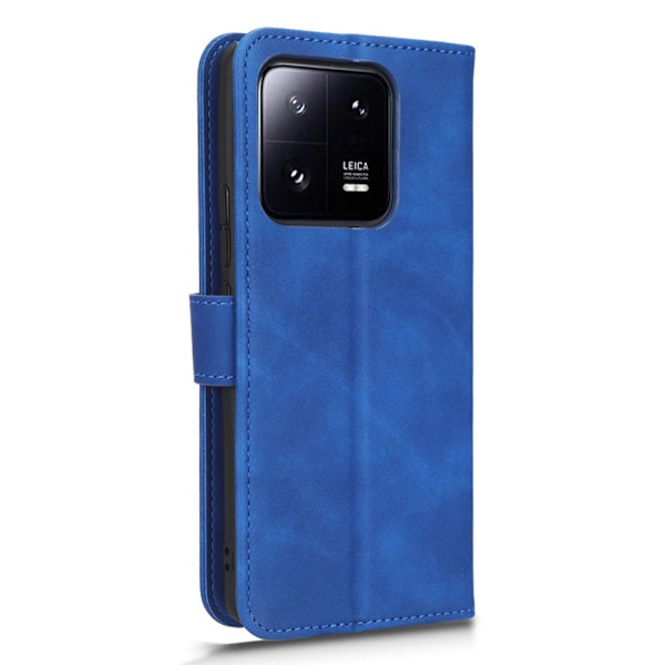 SKALO Xiaomi 13 Pro 5G Matt PU-læderpungetui - Blå Blue