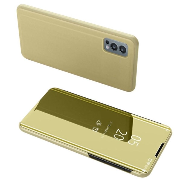 SKALO OnePlus Nord 2 Clear View Mirror Case - Guld Gold