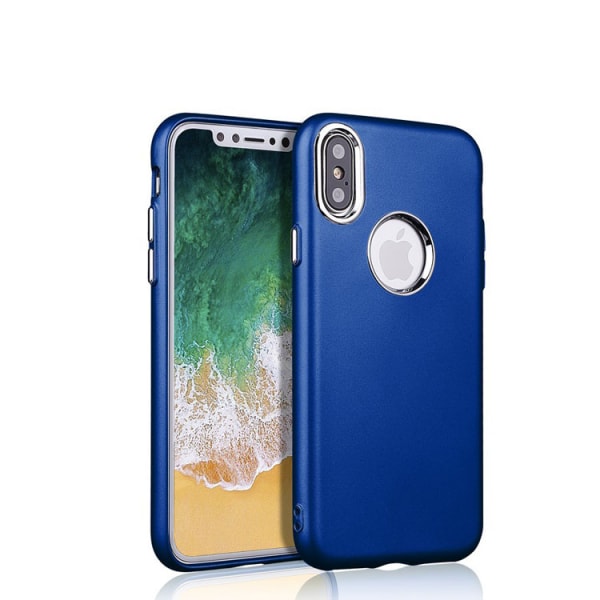 iPhone Xs Max | TPU Shell Metal Buttons - enemmän värejä Blue
