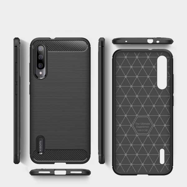 Stöttåligt Armor Carbon TPU-skal Xiaomi Mi A3 - fler färger grå