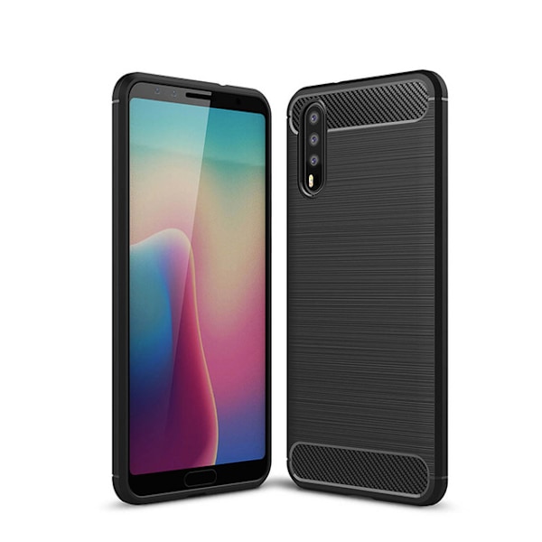 SKALO Huawei P20 Armor Carbon Stødsikker TPU-cover - Vælg farve Blue