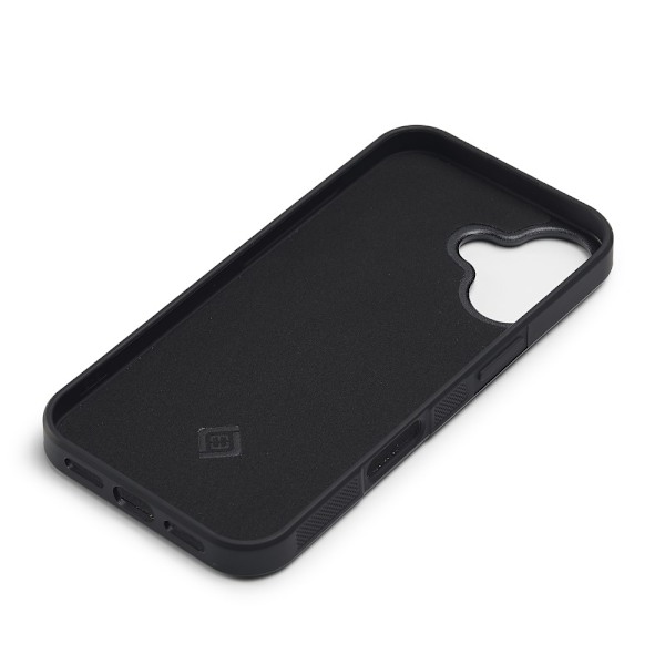 LC.IMEEKE iPhone 16 Carbon Fiber Suojakuori Black