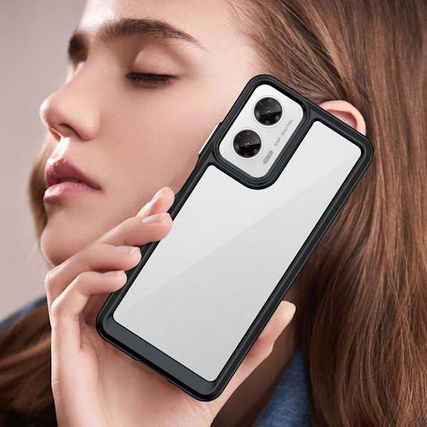 SKALO Motorola Moto G35 5G Color Bumper Skal - Svart Svart