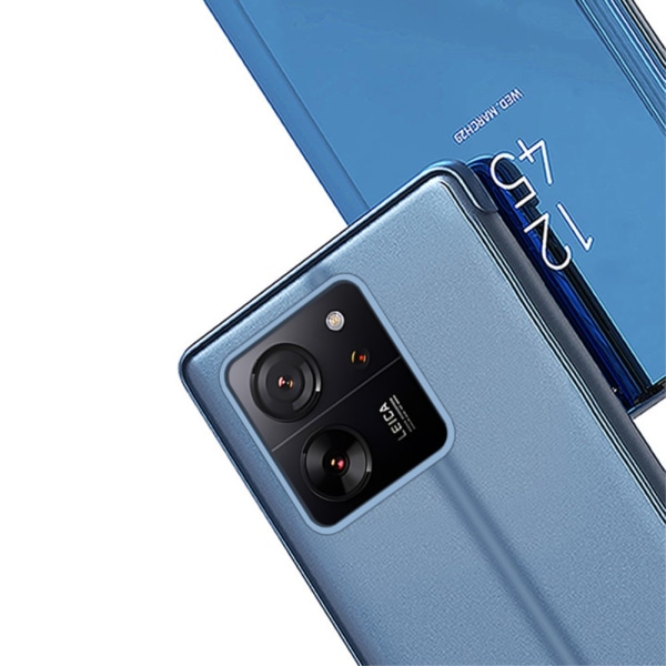 SKALO Xiaomi 13T/13T Pro Clear View Spegel fodral - Blå Blå