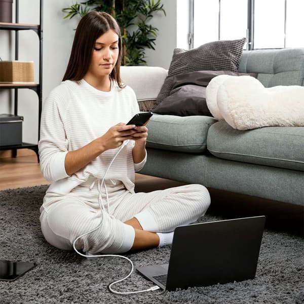 Tech-Protect Ultraboost Lite Lightning latauskaapeli USB-C 27W 2m - Cool Grey Grey