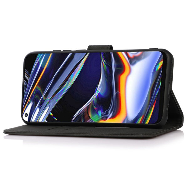 SKALO Motorola Moto G53 5G KHAZNEH Lompakkokotelo PU-nahasta - Musta Black