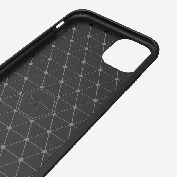 SKALO iPhone 11 Armor Carbon Iskunkestävä TPU suojakuori - Valit Red