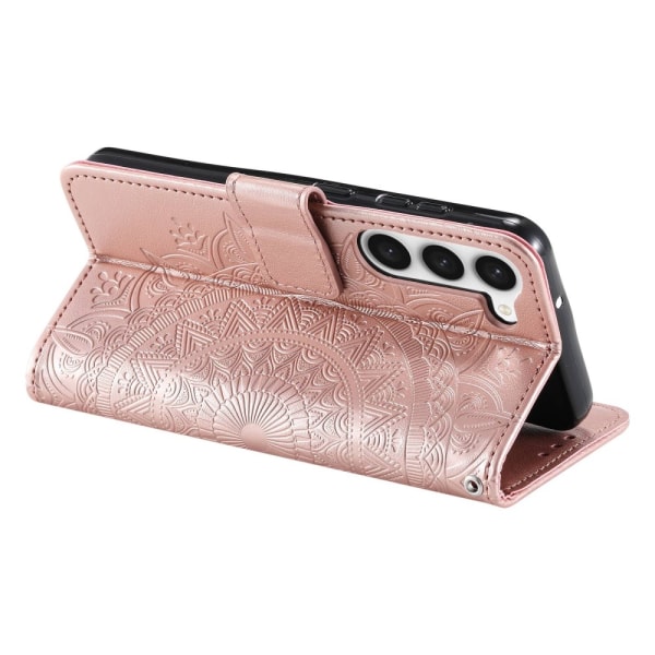 SKALO Samsung S23 Mandala lompakkokotelo - Ruusukulta Pink gold