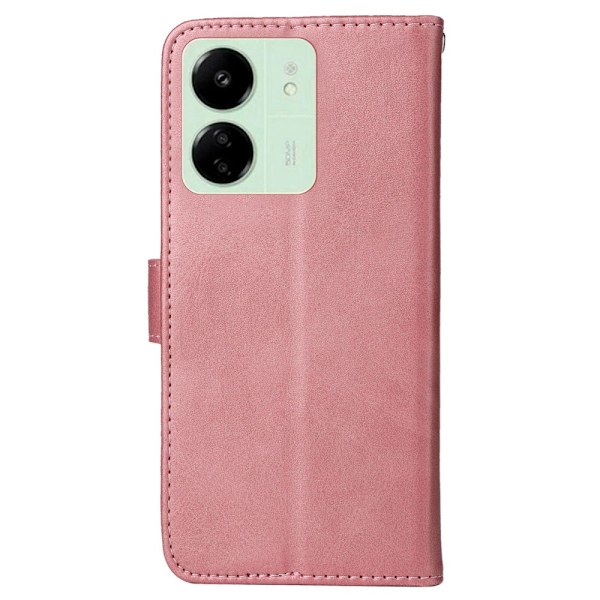 SKALO Xiaomi Redmi 13C 4G PU-nahkainen Lompakkokotelo - Valitse väri Pink
