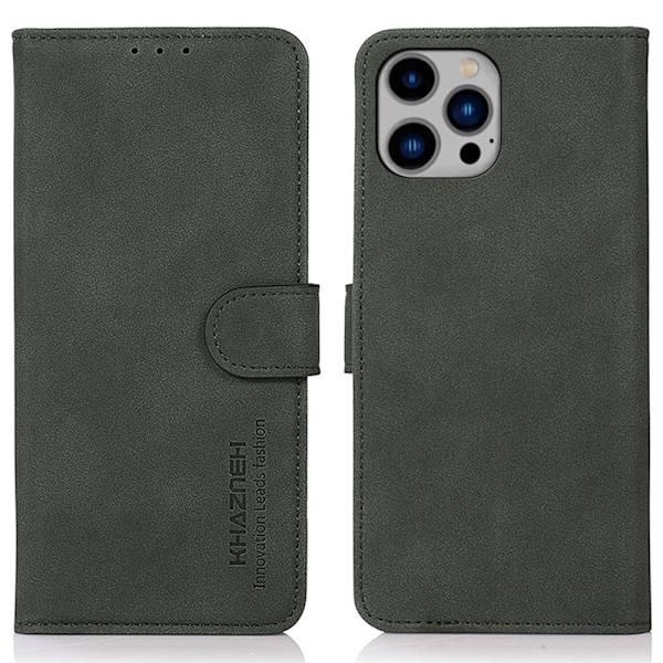 SKALO iPhone 16 Pro Max KHAZNEH Plånboksfodral i PU-Läder - Grön Grön