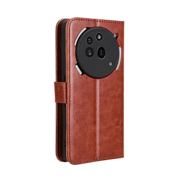SKALO Nothing Phone (3a) Pro 5G PU-läder Plånboksfodral - Brun - Fler färger Brun