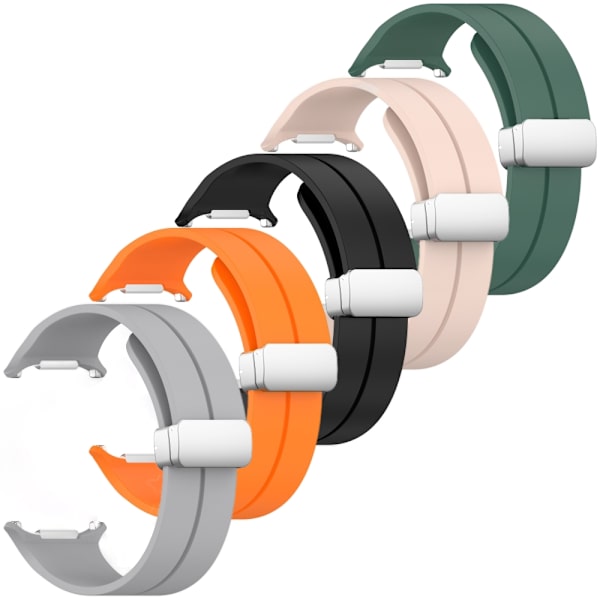SKALO Silikonearmbånd metallspænde Samsung Watch Ultra 47mm - Vælg farve Orange