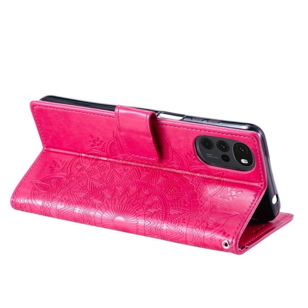 SKALO Motorola Moto G22 Mandala Flip Cover - Cerise Cerise