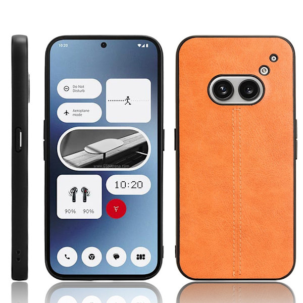 SKALO Nothing Phone (2a) PU-Läder Hybrid Skal - Orange Orange