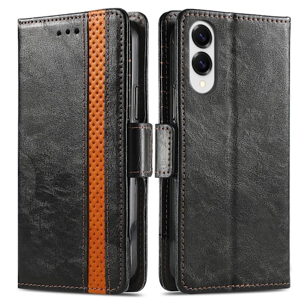 SKALO Samsung S25 Edge CASENEO 002 Premium Flip Cover - Sort Black