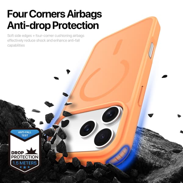 DUX DUCIS Yind Series Matte Finish Cover til iPhone 18 Pro Max - Orange Orange