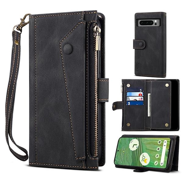 SKALO Google Pixel 8 Pro ESEBLE Big Wallet Pungetui - Sort Black